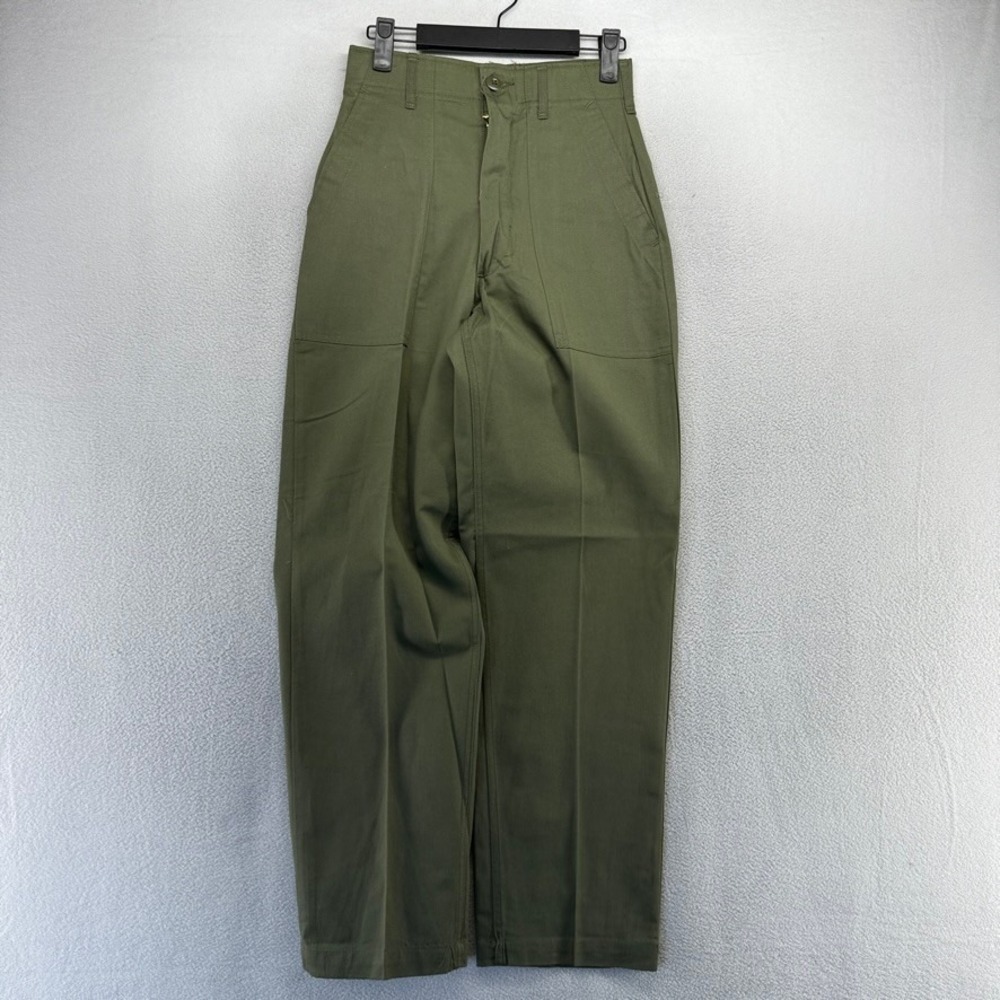VIntage OG 507 Military pants Men's FITS 25x30 Green baker Fatigue Trousers Army
